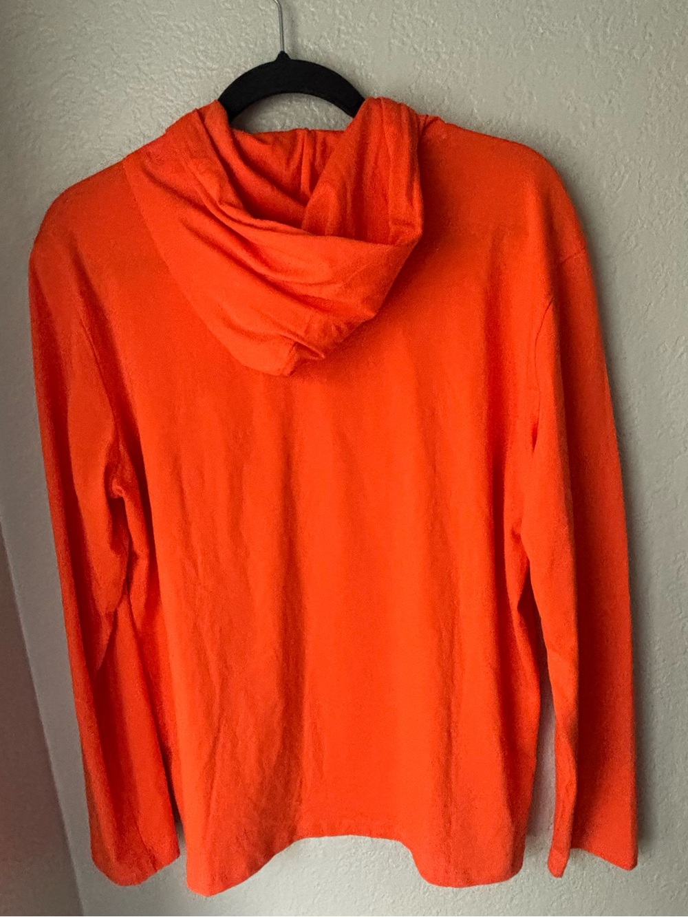 Ralph Lauren Orange Pullover Hoodie with Blue Logo - Picture 6 of 8